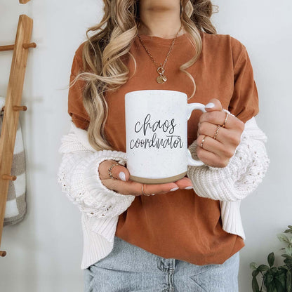 Chaos 16oz Ceramic Coffee Mug Funny Chaos Coordinator Mug For Busy Parents And Office