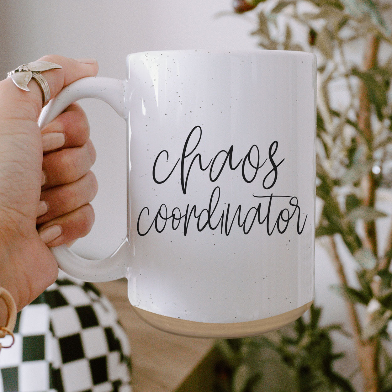 Chaos 16oz Ceramic Coffee Mug Funny Chaos Coordinator Mug For Busy Parents And Office
