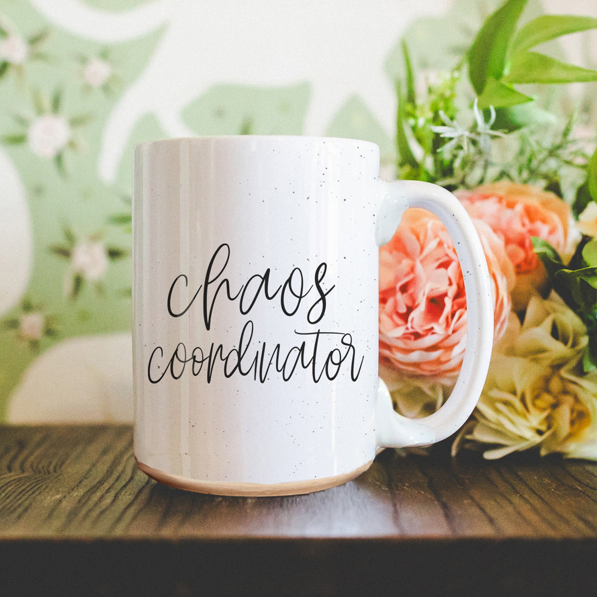 Chaos 16oz Ceramic Coffee Mug Funny Chaos Coordinator Mug For Busy Parents And Office