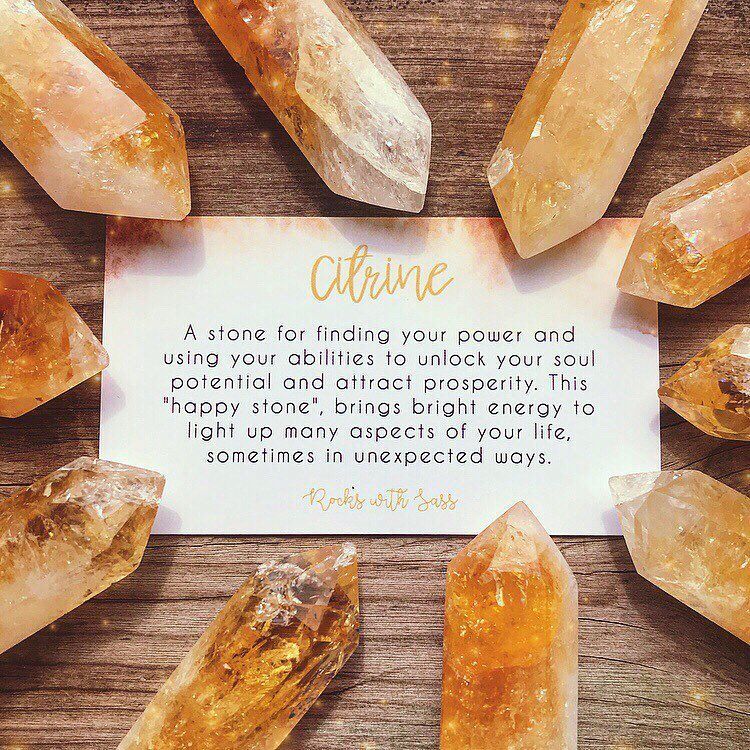 Citrine Crystal Quartz Bracelet Natural Gemstone Beads