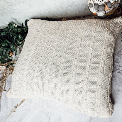 Claret Knit Pillowcase Sweater Texture Decorative Throw Pillow Cover Soft