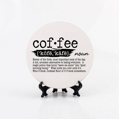 Funny Drink Definition Coasters Set Dictionary Quote Coasters For Bar And Countertop Decor