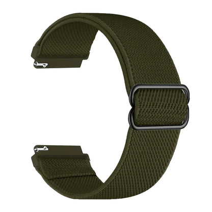 COROS Nylon Loop Watch Band - Elastic Strap Unisex with Metal Button Clasp