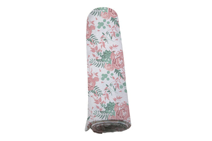 Cotton Muslin Swaddle Blanket 47 Inch Desert Rose Print