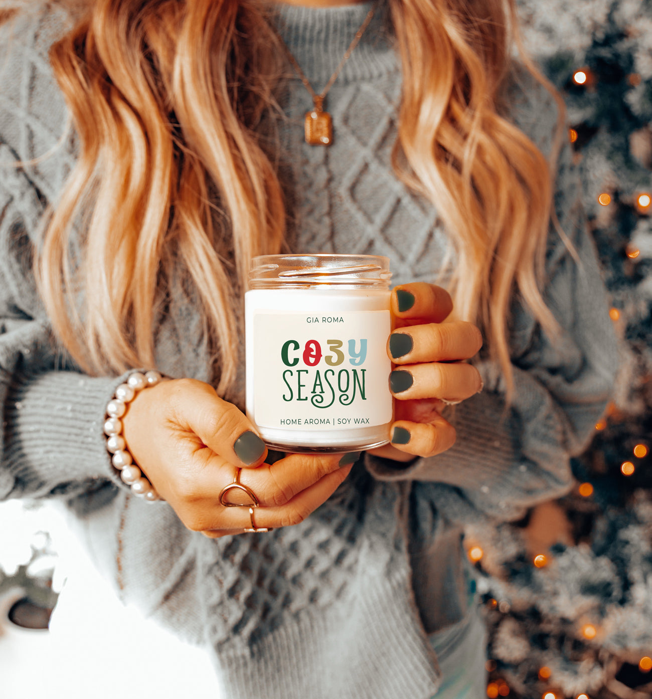 Winter Forest Soy Candle 9oz - Citrus Clove Pine Oakmoss Sandalwood