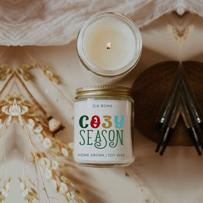 Winter Forest Soy Candle 9oz - Citrus Clove Pine Oakmoss Sandalwood