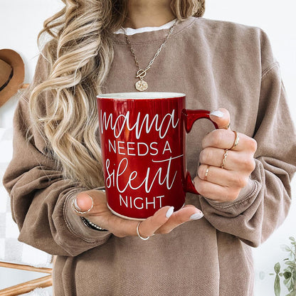 Christmas Coffee Mug Double Sided Ceramic Funny Holiday Snark Mug 15oz
