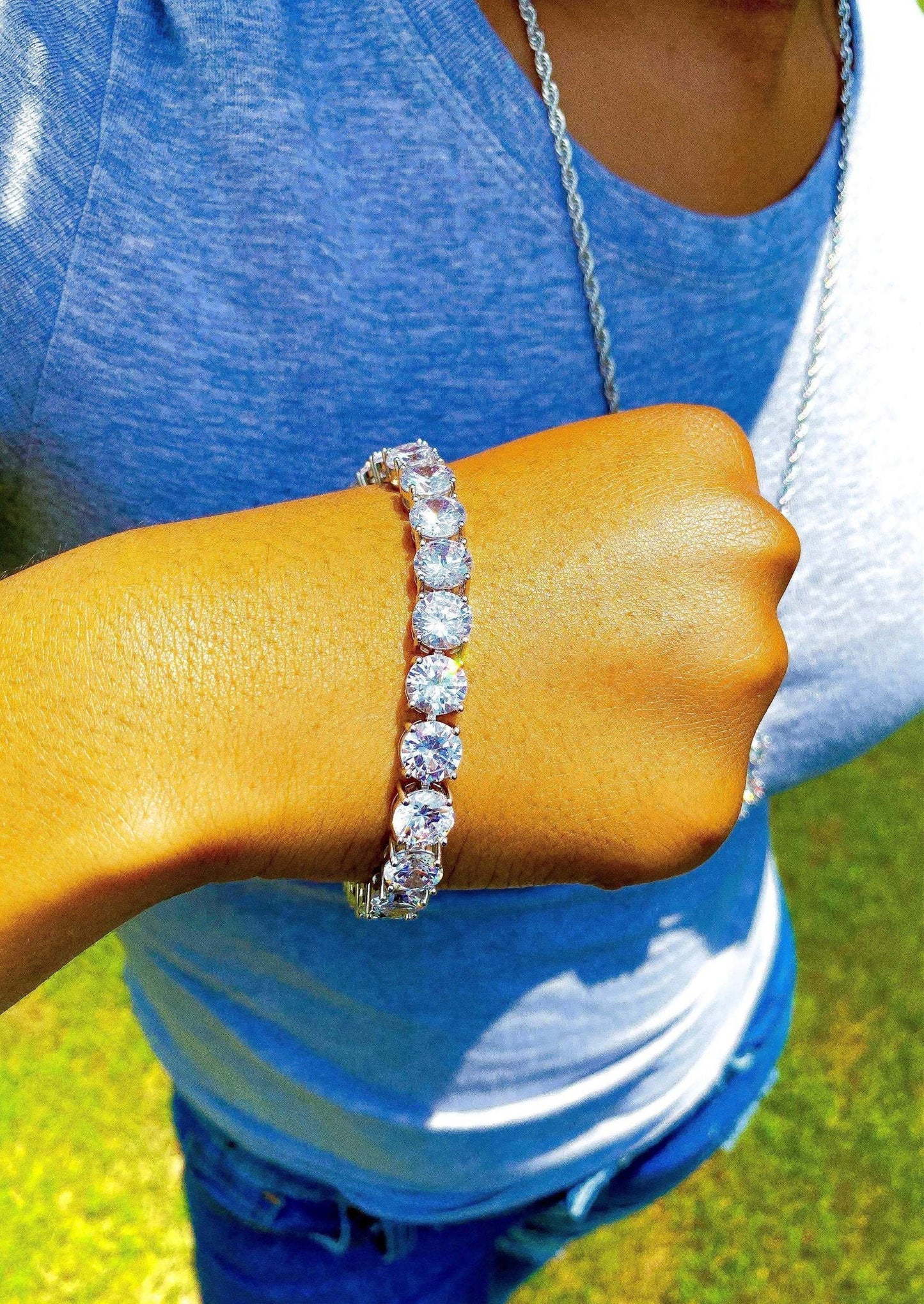 Diamond Tennis Bracelet Icy Cubic Zirconia Sparkle Style