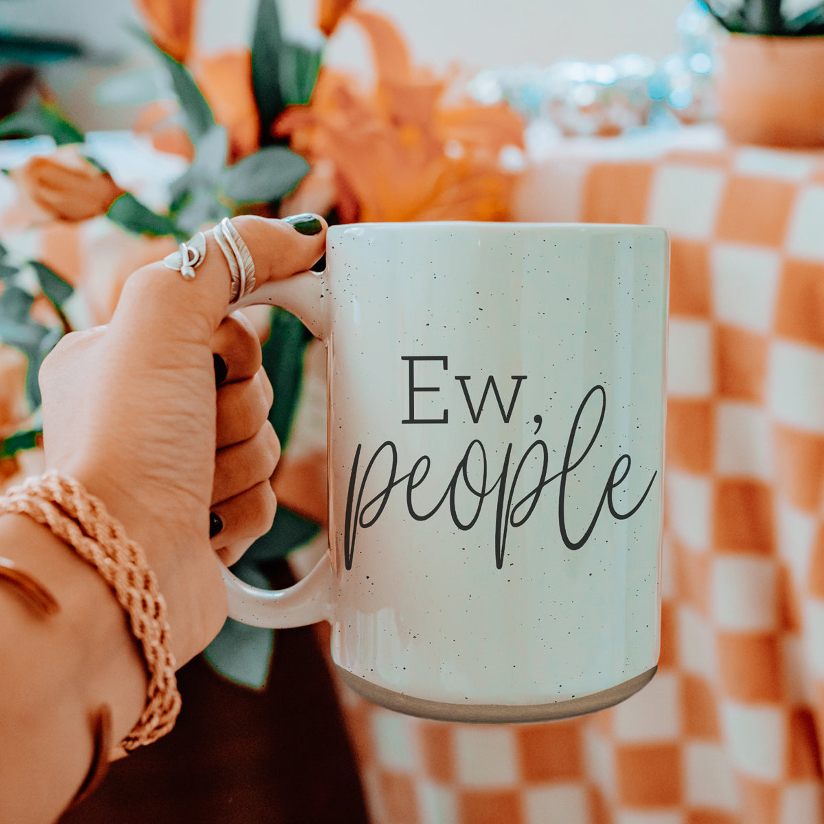 Ew People 16oz Ceramic Coffee Mug Funny Introvert Anti Social Gift
