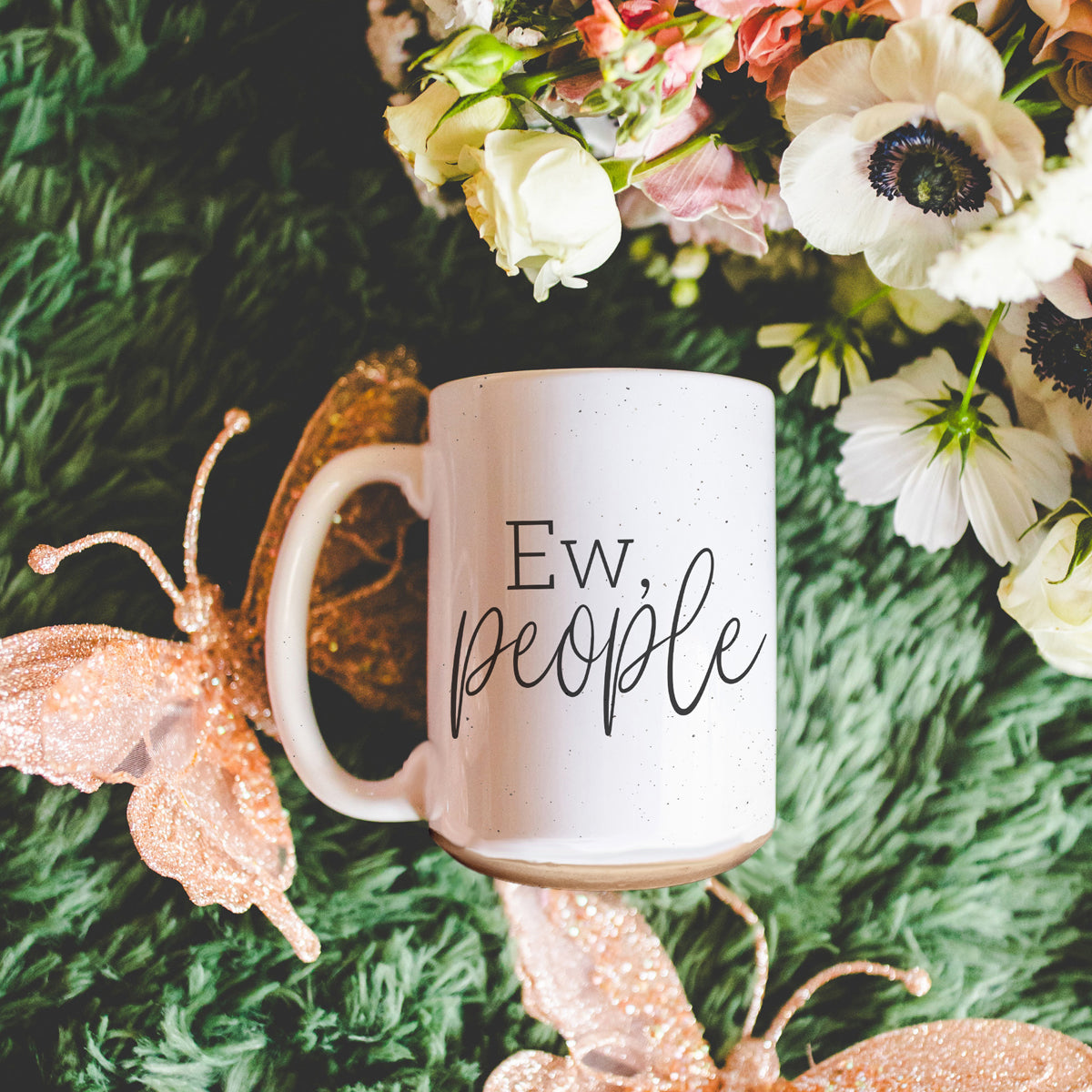 Ew People 16oz Ceramic Coffee Mug Funny Introvert Anti Social Gift