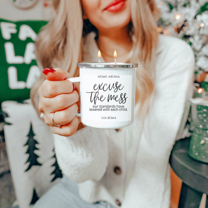 Mothers Day Candle Mug 16oz Reusable Metal Candle Soy Gift