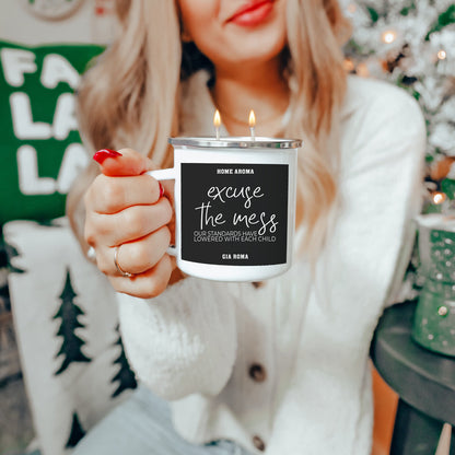 Mothers Day Candle Mug 16oz Reusable Metal Candle Soy Gift