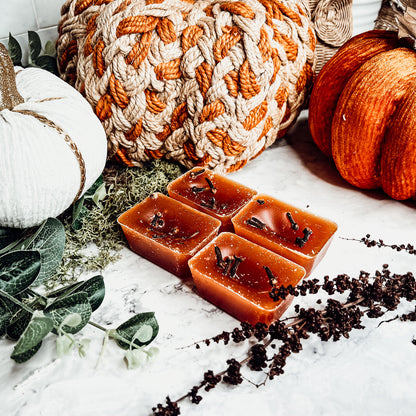 Fall Clove XL Natural Wax Melts 4 Cubes Spicy Cinnamon Clove Autumn Scent