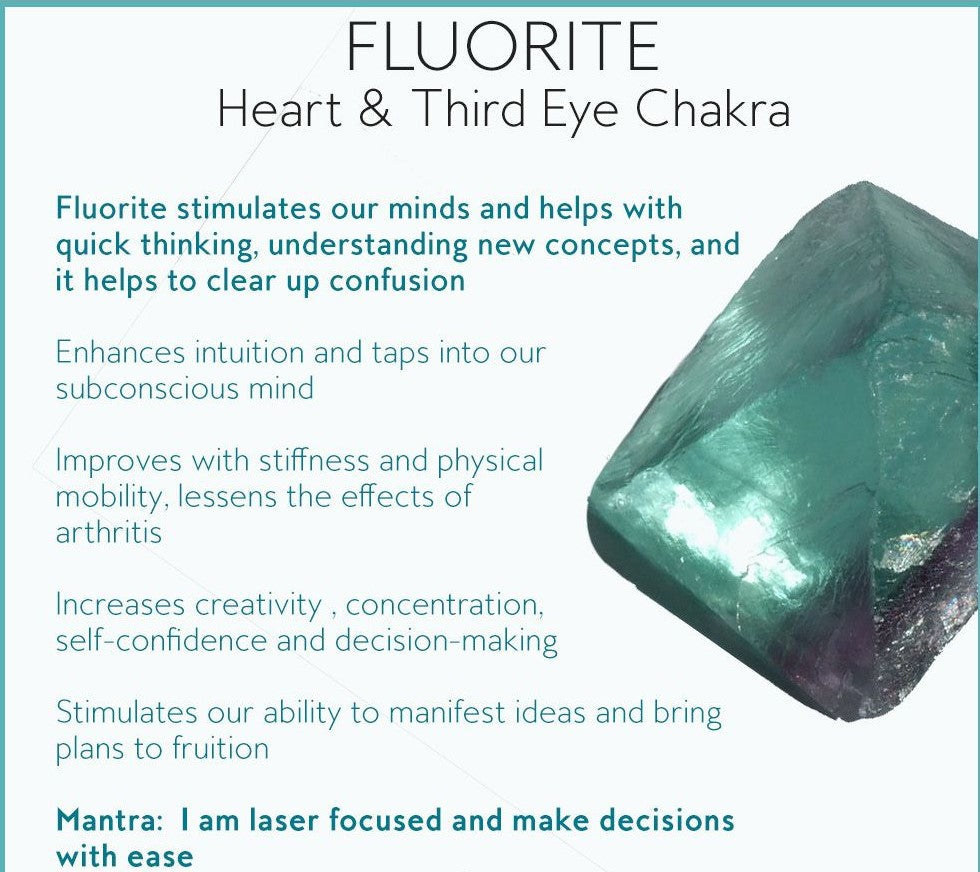 Rainbow Fluorite Crystal Quartz Stretch Bracelet Healing