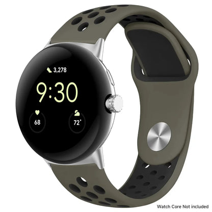 For Google Pixel 1-4 41/45mm Silicone Band - Breathable