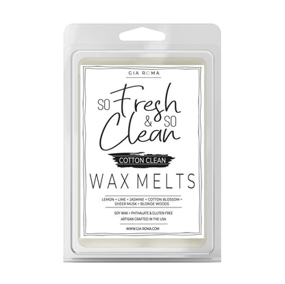 Soy Wax Melts Cotton Clean Scented Wax Melts - Fresh Clean Home Fragrance