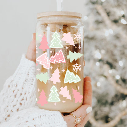Holiday Funny Insulated Tumbler 17oz Tree Tops Glisten Children Don't Listen Coffee Cup