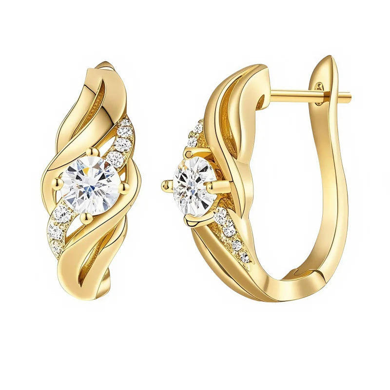 925 Sterling Silver 0.5ct Moissanite Stud Earrings For Couples Women Men