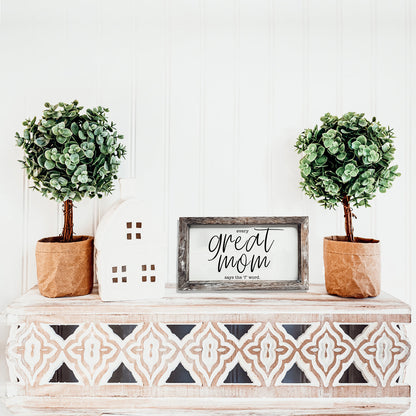 Funny Mom Sign Every Great Mom Says The F Word Wood Desk Or Wall Decor