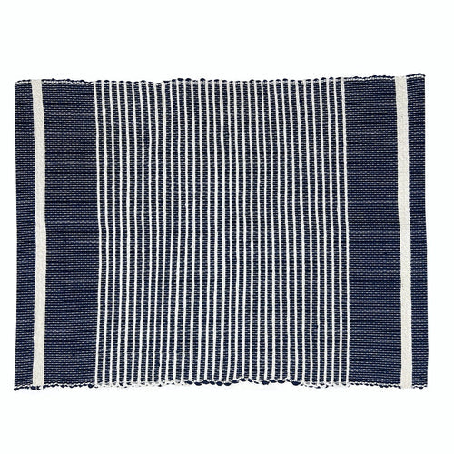 Handloom Ethiopian Striped Placemats Set Artisan Woven Cotton Dining Mats