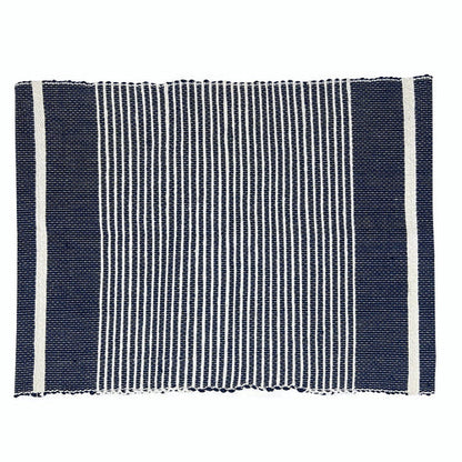 Handloom Ethiopian Striped Placemats Set Artisan Woven Cotton Dining Mats