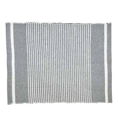 Handloom Ethiopian Striped Placemats Set Artisan Woven Cotton Dining Mats