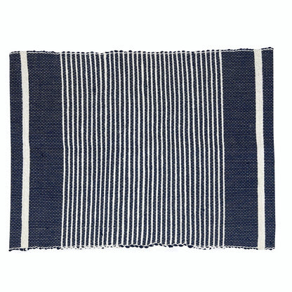Handloom Ethiopian Striped Placemats Set Artisan Woven Cotton Dining Mats