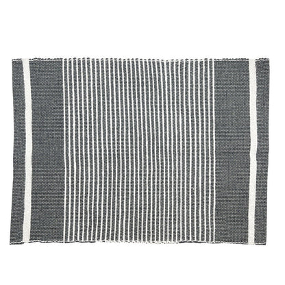 Handloom Ethiopian Striped Placemats Set Artisan Woven Cotton Dining Mats