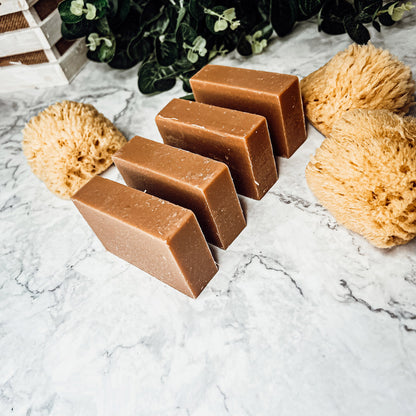 Pumpkin Spice Soap Bar Handmade Organic Shea Butter Cold Process 4.5oz