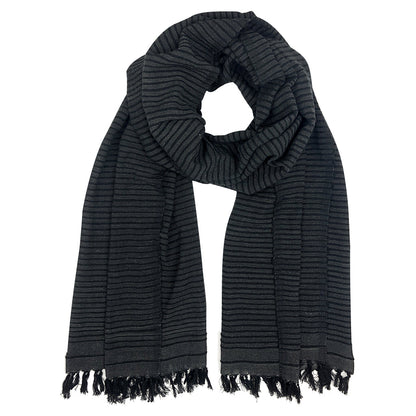 Handwoven Ethiopian Cotton Stripe Wrap Scarf Oversized