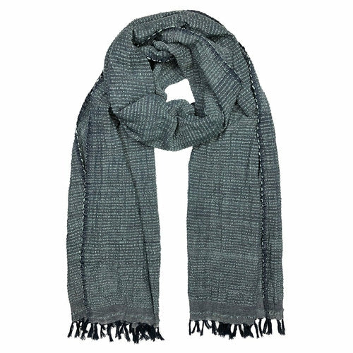 Handwoven Ethiopian Cotton Stripe Wrap Scarf Oversized