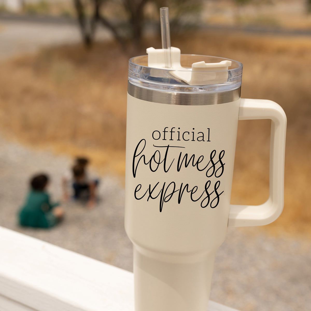 Hot Mess 40oz Tumbler With Lid And Straw - Insulated Travel Cup