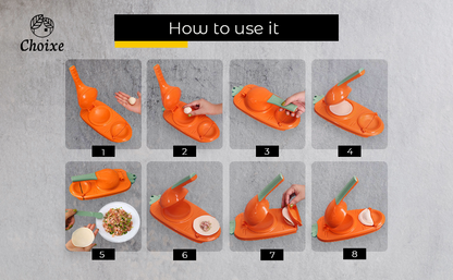 2-in-1 Dough Press Dumpling Empanada Maker Manual Wrapper Mold Kitchen Tool