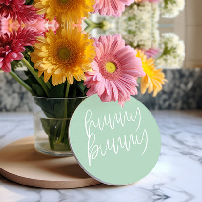 Easter Spring Ceramic Coaster Set 4 Inch Absorbent Drink Coasters Table Protectors Pack