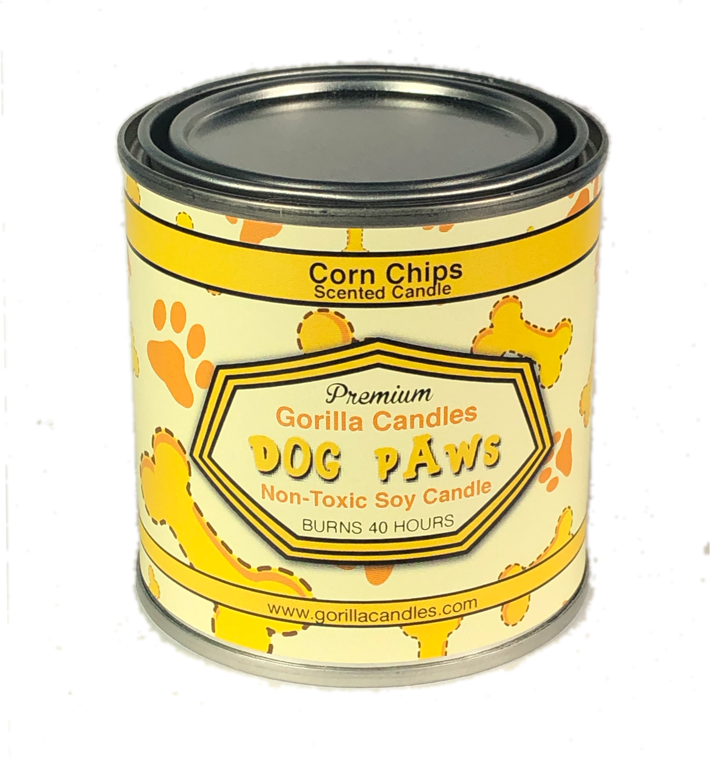 Novelty Dog Paws Corn Chips Scented Candle Aromatic Soy Wax Candle For Pet Lovers Home