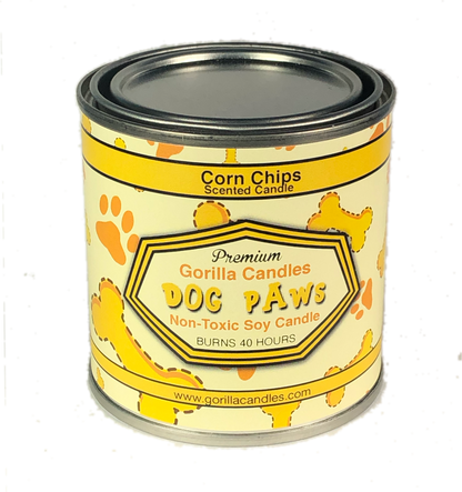 Novelty Dog Paws Corn Chips Scented Candle Aromatic Soy Wax Candle For Pet Lovers Home