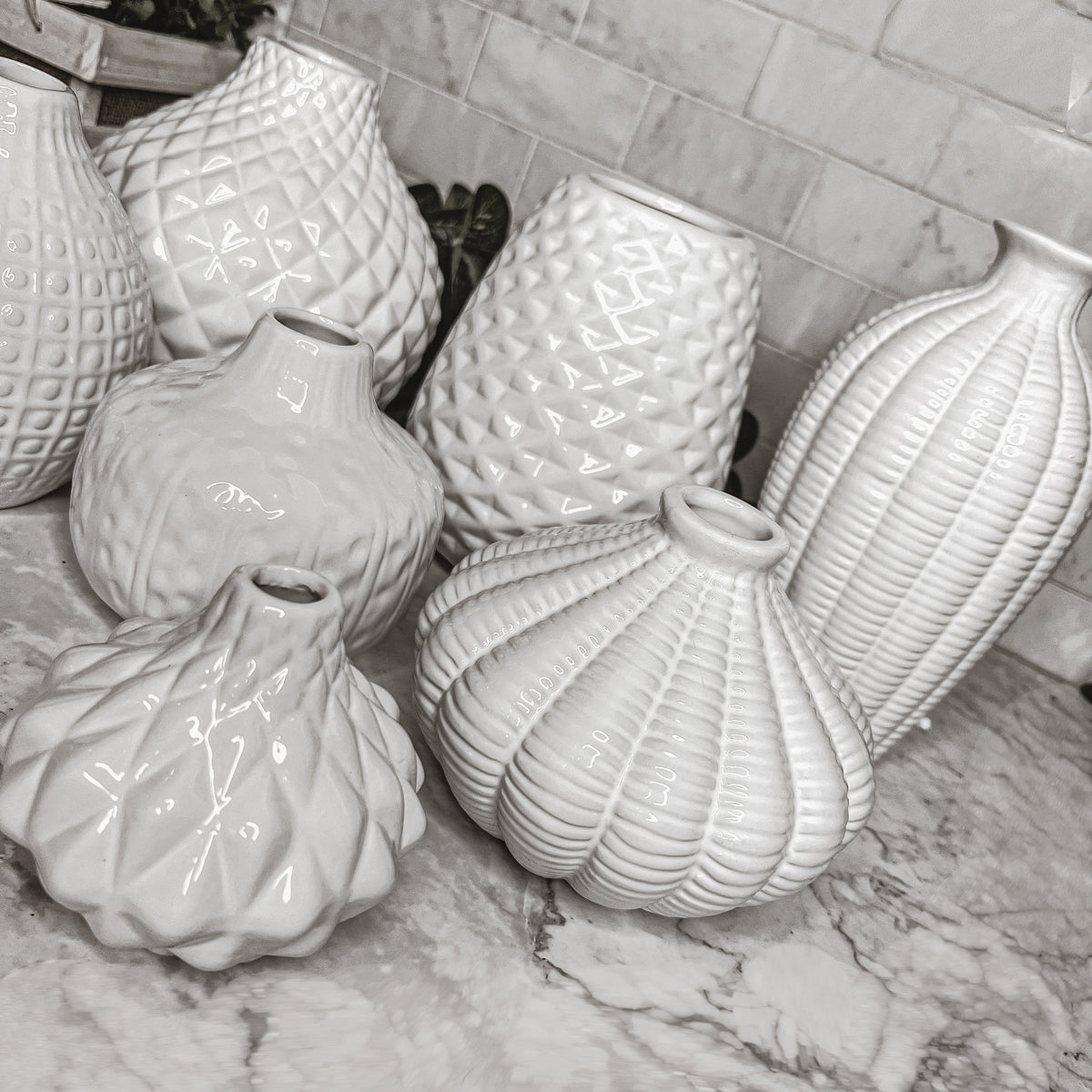 Imperfect Whitney Vases Slightly Damaged Discounted Ceramic Tabletop Vases