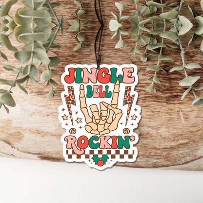 Jingle Bell Hanging Air Freshener Scented Car Home Office Decor Holiday Freshie Ornament