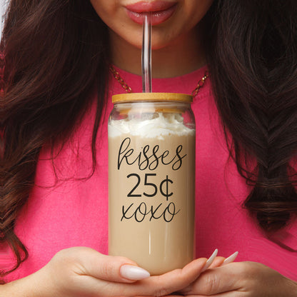 20oz Glass Tumbler With Bamboo Lid Sarcasm Is My Love Language Drinking Cup