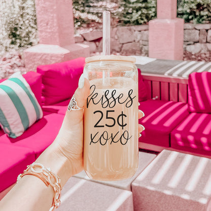 20oz Glass Tumbler With Bamboo Lid Sarcasm Is My Love Language Drinking Cup