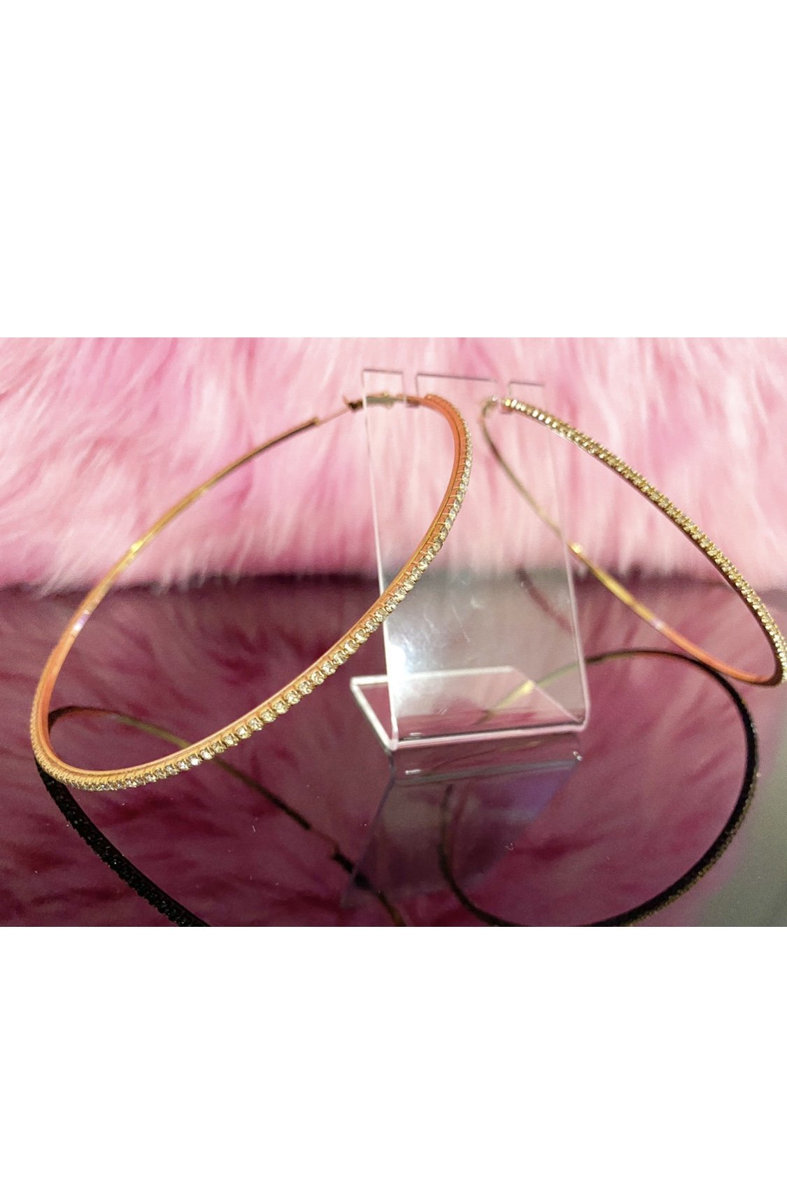 Large Textured Hoop Earrings Around The Way Girl Style