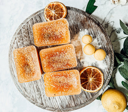 Lemon Shortbread XL Natural Wax Melts - 4 Cubes, Fresh Lemon Butter Shortbread