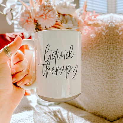 Liquid Therapy Ceramic Mug 16oz Relaxing Coffee Tea Cup Gift For Stress Relief