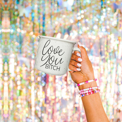 Love You Bitch Ceramic Coffee Mug 14.5oz Funny Sassy Gift For Best Friend