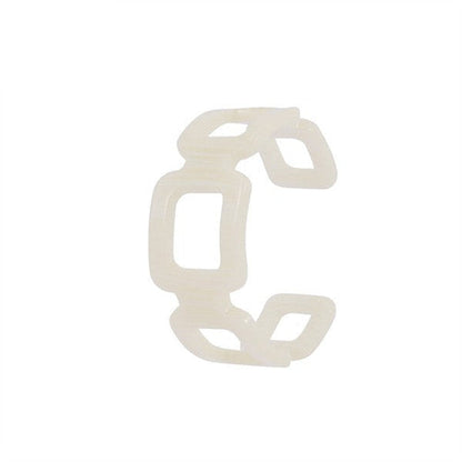 Marbled Square Link Resin Acrylic Bracelet Chunky Fashion