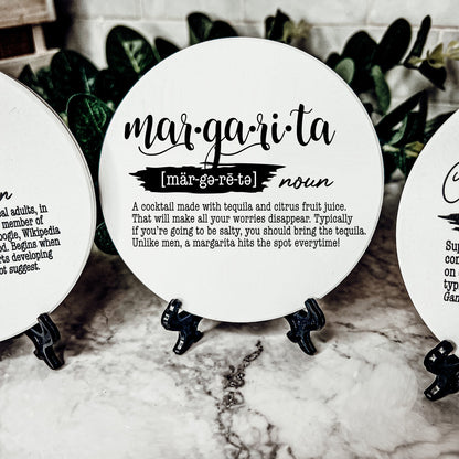Funny Drink Definition Coasters Set Dictionary Quote Coasters For Bar And Countertop Decor