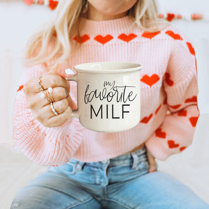 Funny MILF Mug 14.5oz Ceramic Coffee Mug Cheeky Mom In Love With Fall