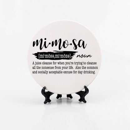 Funny Drink Definition Coasters Set Dictionary Quote Coasters For Bar And Countertop Decor