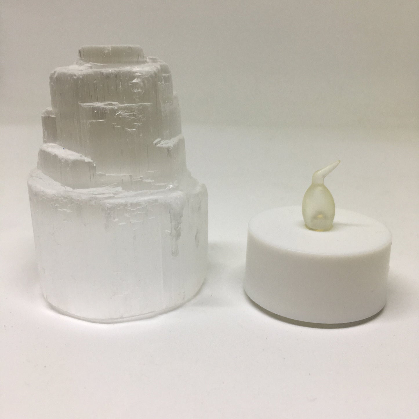 Mini Selenite Skyscraper Lamp Natural Crystal Nightlight