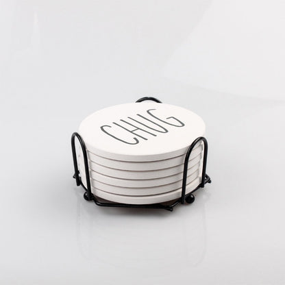 Minimalist Coasters Set - Modern Absorbent Drink Coasters for Home Decor